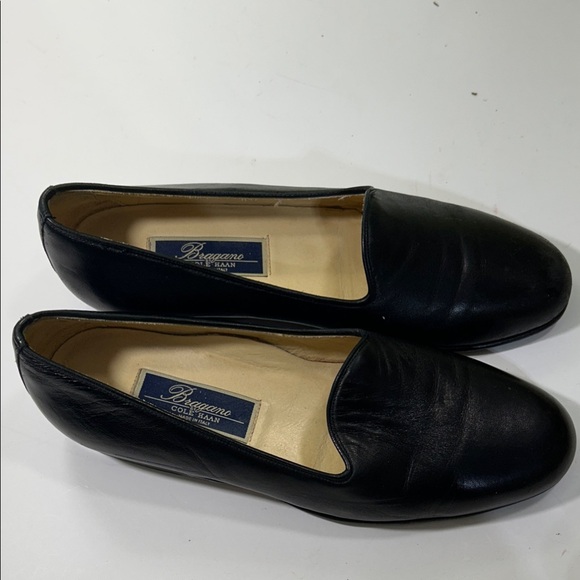 Cole Haan Black Leather Slip-On Shoes
